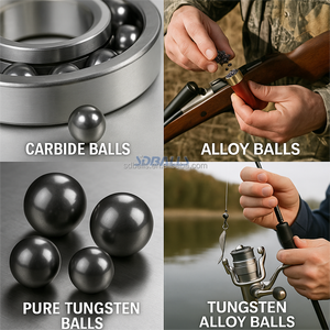 Sdballs 2.5mm 3mm 4mm săn bắn viên đạn hợp kim vonfram Trọng lượng quả bóng chính xác đối trọng với độ dẻo dai và mật độ cao - Product Image 4