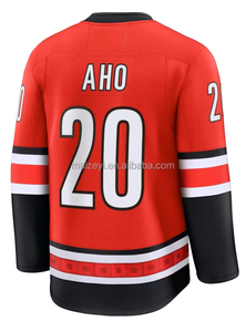 Qualité supérieure, couture personnalisée # 20 Sebastian Aho # 24 Seth Jarvis # <span class=keywords><strong>Maillot</strong></span> de hockey sur glace américain 37 Andrei Svechnikov - Product Image 2