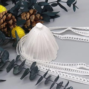 Dentelle chimique guipure blanche en polyester 100 % durable, la plus vendue, <span class=keywords><strong>pour</strong></span> vêtements - Product Image 5