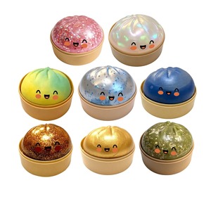 Surprise Dumpling Squishies Stress Ball Fidget Squeeze Blind Box Mystery Glitter Dumpling Squishy Toy Party Favor - Product Image 6
