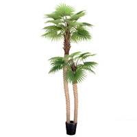 Maison d'intérieur décoratif cocotier pot de pépinière plantes de verdure artificielle tronc PU durable intérieur extérieur arbres artificiels