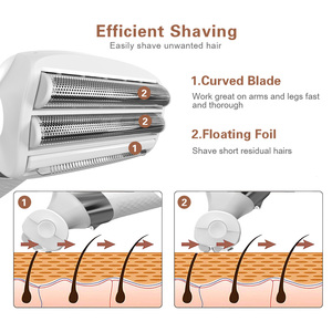 Épilateur électrique Rechargeable pour femmes, rasoir détachable pour Bikini, aisselles et jambes - Product Image 6