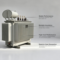 Transformateur de puissance triphasé immergé dans l'huile DOHO 35kV S11-(M) de type bobiné 1000kVA-31500kVA 50Hz 11kV avec enroulement en aluminium et acier au silicium