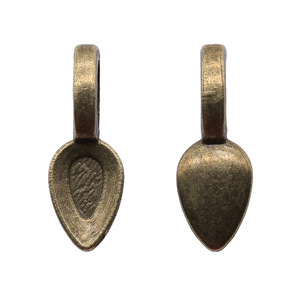 Supports de pendentif en alliage de zinc, forme cuillère, à coller, 7x21mm, argent antique, pour artisanat de tuiles <span class=keywords><strong>Scrabble</strong></span> - Product Image 5