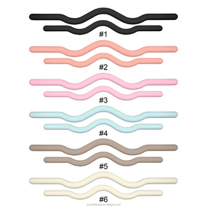 Barra con Pesi <span class=keywords><strong>in</strong></span> Silicone per Squat e Modellamento del Corpo, Unisex, Rosa Macaron, per Palestra, Fitness, Yoga, Pilates, Allenamento Aerobico - Product Image 3