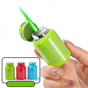 Briquet torche <span class=keywords><strong>en</strong></span> métal tendance <span class=keywords><strong>en</strong></span> <span class=keywords><strong>forme</strong></span> <span class=keywords><strong>de</strong></span> <span class=keywords><strong>chewing</strong></span>-<span class=keywords><strong>gum</strong></span>, vente chaude 2026, 3 couleurs, coupe-vent, rechargeable au gaz avec flamme verte - Product Image 2