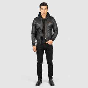 Best Style Custom Leather <b>Jacket</b> for Men <b>Slim</b> <b>Fit</b> Comfortable Over Sized Leather <b>Jacket</b> Breathable leather <b>jacket</b> for men - Product Image 1