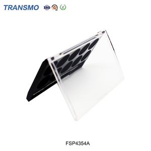 Boîte à poudre blanche portable en gros, conteneur vide pour fard à joues, conteneur de luxe pour poudre, palette de fards à paupières personnalisée - Product Image 3