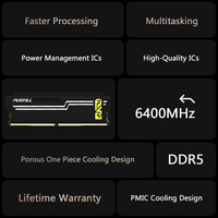 PUSKILL DDR5 Gaming RAM 16GB 32GB 64GB 4800-6400MHz Desktop PC Memory with Heat Spreader