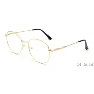 בציר רטרו מתכת מסגרת ברורה עדשת משקפיים אופנה הארי Eyewear משקפיים