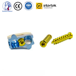 Titanium Zero Profile <strong>Cervical</strong> <strong>Peek</strong> <strong>Cage</strong> with Screw Stand Alone <strong>Spinal</strong> Stabilization Implant for Orthopedic Surgery - Product Image 5