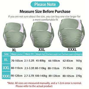 Culotte absorbante imperméable pour adultes âgés, vente en gros, doublure en soie glacée lavable, bande magique, protège-culotte anti-fuite - Product Image 2