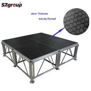 Escenario <span class=keywords><strong>de</strong></span> Aluminio Directo <span class=keywords><strong>de</strong></span> Fábrica OEM/ODM, Escenario <span class=keywords><strong>de</strong></span> Madera Contrachapada Desmontable para Exteriores, Fácil <span class=keywords><strong>de</strong></span> Montar, para Agencias <span class=keywords><strong>de</strong></span> Publicidad - Product Image 1