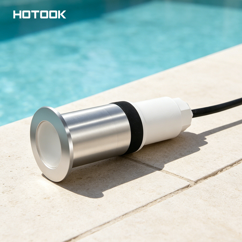 1.5 Inch Nicheless LED Underwater Lights for Spa Hot Tub IP68 Warm Whiote RGBW Stainless Steel Nicheless LED Swimming Pool Light