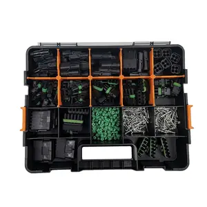 660 pcs Weather pack automotive connectors full Kit Stamped Contacts plug case with hand crimping