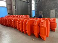 Bouée de dragage marine orange en mousse PE à cellules fermées, taille et couleur personnalisées, flottante pour le dragage