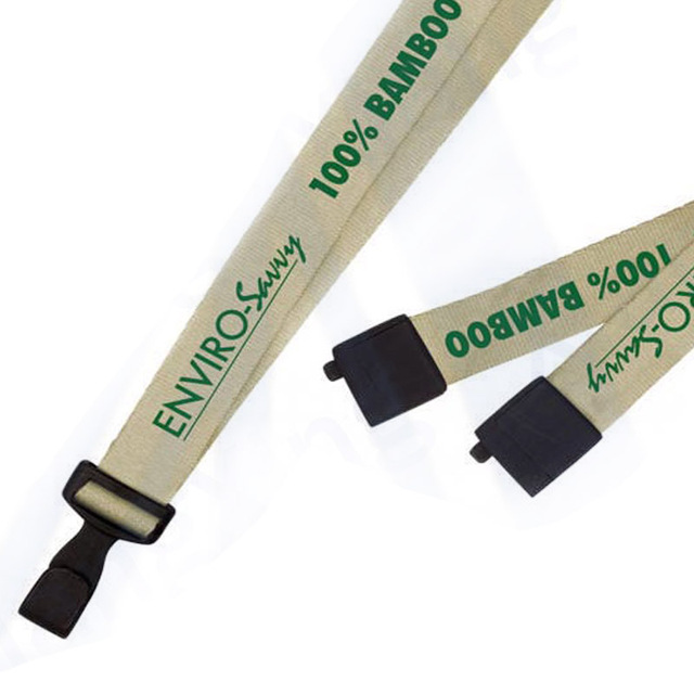 2024 New Trending Products Sustainable Lanyard 100% Eco Friendly Bamboo Lanyard Material
