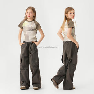 लड़कियों ने सप्ताहांत में खुश प्रिंट-शर्ट कस्टमाइजबल रैगलान आस्तीन टॉप किया - Product Image 4