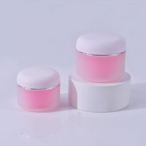 Di alta qualità 30g 50g 100g 150g confezione cosmetica rosa contenitori per la cura della pelle PP vasetto di plastica crema per il viso con linea d'<span class=keywords><strong>argento</strong></span> - Product Image 2