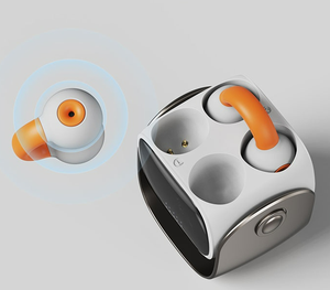 سماعات أذن لاسلكية صغيرة أنيقة مع شاشة رقمية وتقنية إلغاء الضوضاء ENC للرياضة، مخصصة لعام 2026 - Product Image 1