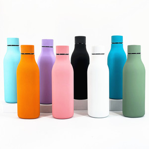 Botella de <span class=keywords><strong>agua</strong></span> de acero inoxidable con aislamiento al vacío ecológica de color con logotipo personalizado de lujo al por mayor con tapa - Product Image 3