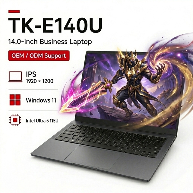 Wholesale Newest Intel Ultra 5 115U 8 Cores 14 Inch Win11 Laptop Intel Graphics RJ45 Ethernet Business Ordinateur Portable
