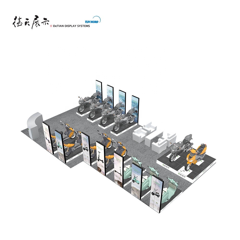 D'extrusion en aluminium Modulaire Stand d'exposition Expo présentoir de tissu de tension