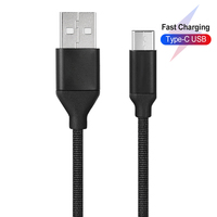 Pour iPhone Câble Nylon Tressé Cordon Charge Rapide USB Type C Câble pour iPhone Chargeur Câble 3M