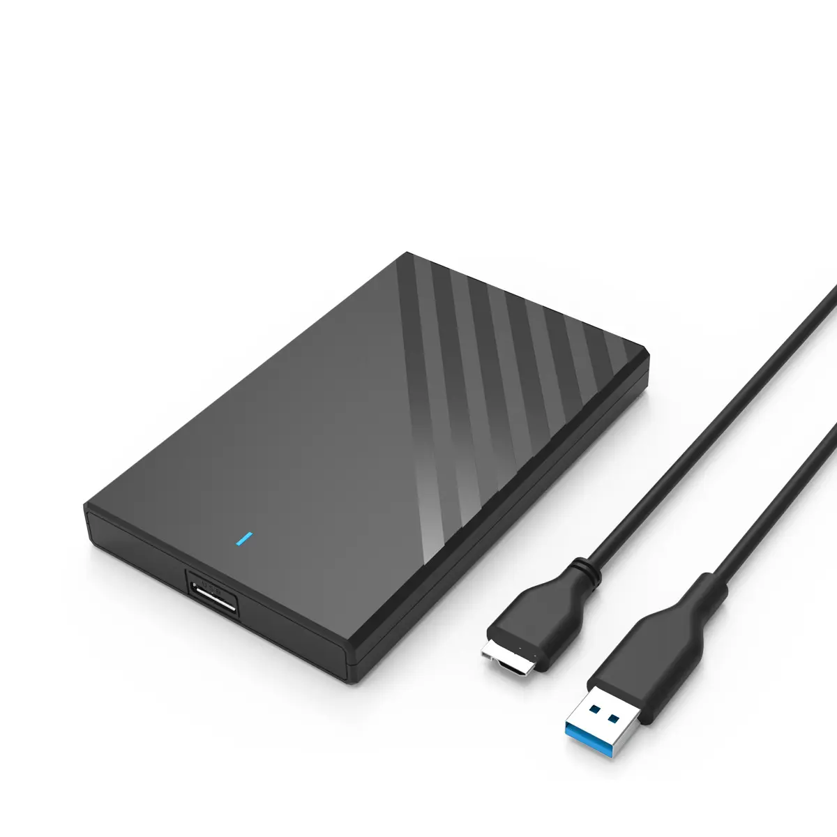 Interfaz USB3.0 de 2,5 pulgadas SSD externo portátil de alta velocidad sin tornillos instalación caja de disco duro móvil mecánica de estado sólido