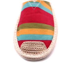 Alpargata de verano para mujer, sandalias con suela de yute arcoíris, zapatos de plataforma de tela - Product Image 6