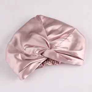 Tangled Style Wholesale Silk Bonnet 100% Mulberry Silk Hair Bonnet Double Layer And Hair Silk Sleep Cap For Women