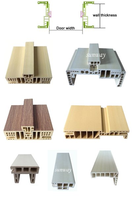 Vis et cylindre coniques à double extrudeur haute performance pour ligne d'extrusion de cadres de porte en PVC WPC, teneur en CaCO3 150 Phr - 65/132