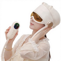 Vente en gros d'usine, masseur oculaire Bluetooth 2 en 1, appareil électrique avec compresse chaude pour les yeux, prise en charge OEM ODM