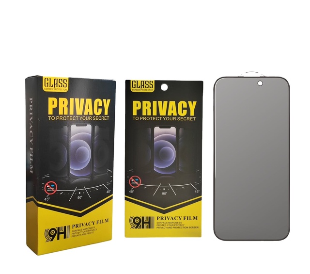 Privacy Bubble Free Anti-SPY 2.5D Tempered Glass Screen Protector UV Protection for 17/16/15/14/13 Pro Max Mobile Phone