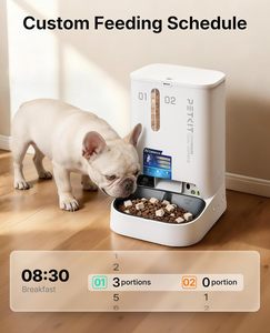 Comedero Automático para Gatos y Perros con Cámara, Reconocimiento Multi-Gato, Visión Nocturna, WiFi 2.4G y 5G, Bloqueo de Frescura, Doble Tolva de 5L con Temporizador - Product Image 6