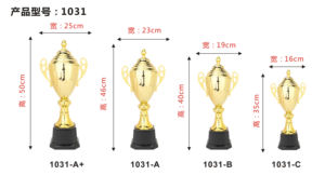 Médaille du trophée du sport en métal doré de grande taille pour la coupe du monde - Product Image 6