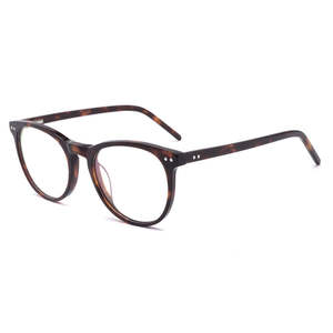 Vente en gros <span class=keywords><strong>de</strong></span> montures <span class=keywords><strong>de</strong></span> lunettes optiques classiques rétro à imprimé léopard personnalisées en acétate pour femmes, pour un usage quotidien - Product Image 3