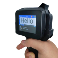 Impresora de inyección de tinta manual TIJ de 12,7 mm, máquina de codificación portátil con pantalla táctil, fecha de caducidad flexible, lote para cartón, tarjeta, plástico