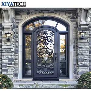 Portes en fer antique XIYATECH, portes d'entrée, portes françaises / Portes en fer forgé de luxe, modèles de portails - Product Image 5