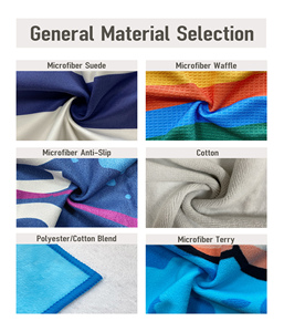 Personalizable 100% reciclado Impresión digital microfibra gamuza verano Toalla de playa con bolsa de viaje - Product Image 5