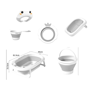 Juego de Baño para Bebés y Niños, 6 en 1, de Plástico, con Cubeta, Cuchara para Agua, Recipiente, Gorro - Product Image 2