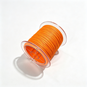 Prix direct usine – Bobine de 500 m – Ligne de pêche tressée PE <span class=keywords><strong>4</strong></span> brins – Haute visibilité orange – Ligne de pêche robuste pour eau salée - Product Image 2