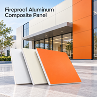 Panneau composite en aluminium ignifuge gris foncé revêtu de PVDF de 4 mm 1220x2440 mm pour le revêtement de façade d'appartement