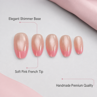 Y109 Kaixin – Kit de faux ongles réutilisables de haute qualité, couleur mauve œil de chat français, courts et en amande