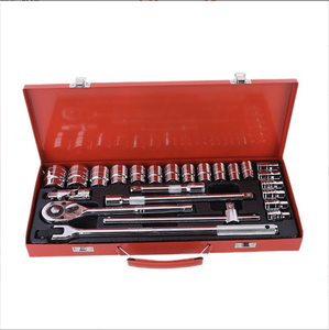 24-Piece High Quality 1/2 Driver Universal Joint Ferramentas Impact Sockets Black Treatment Flex Handle Vehicle <b>Tools</b> SCK24 Dura - Product Image 3