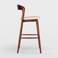 Tabouret de bar moderne en bois pour hôtels et restaurants Chaise de bar Tabouret de bar Chaise haute Chaise de bar loft