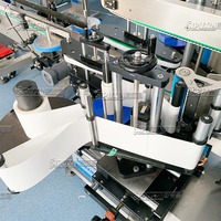 Etiquetadora Automática de Doble Cara con Motor Neumático y Control PLC para Botellas Planas, Etiquetadora de Alta Velocidad para Cosméticos