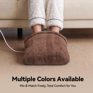 Chauffe-pieds électrique avec massage par vibration et trois niveaux de chaleur, chaleur instantanée pour le bureau et la maison - Product Image 6