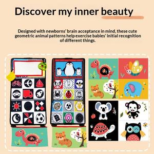 <span class=keywords><strong>Livre</strong></span> en tissu pour bébé Yuglow avec <span class=keywords><strong>miroir</strong></span> - Design d'animaux <span class=keywords><strong>de</strong></span> dessin animé, jouet éducatif précoce pour les enfants <span class=keywords><strong>de</strong></span> 0 à 24 mois - Product Image 3