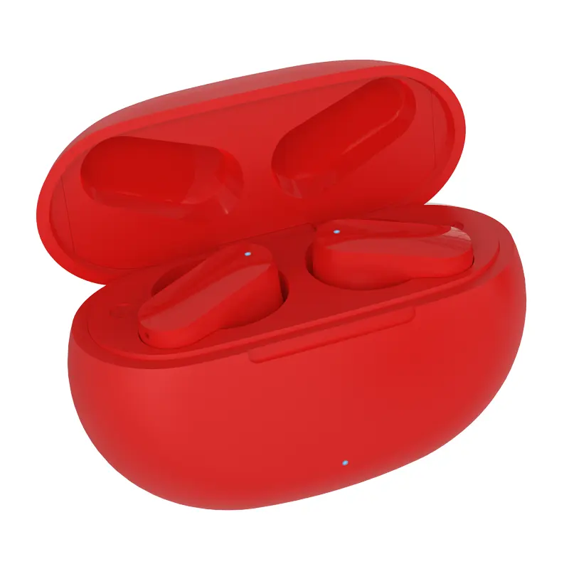 Red Color Popular High Quality Waterproof Earphones Bluetooth 5.1 Earphones Wireless Earbuds TWS True Wireless Stereo